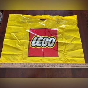 Lego Extra Large Retail Shopping Bag Yellow 33x24” plastic